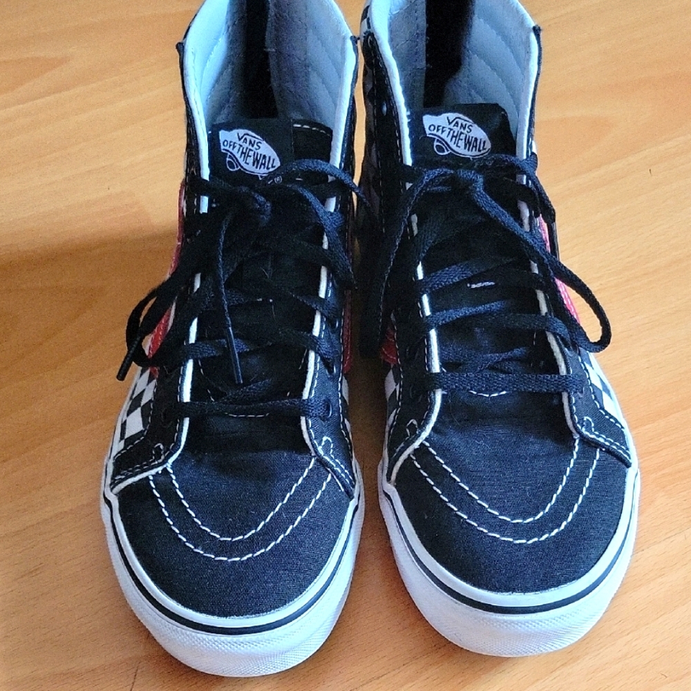 Vans Black and White Checkered High-Tops